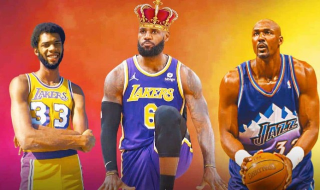  詹姆斯生涯总分超越贾巴尔登顶历史  